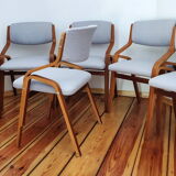 Set of Six Chairs by L. Volák for Dřevopodnik Holešov, Czechoslovakia, 1960s
