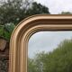 Vintage champagne gold wooden mirror – Louis-Philippe style – 86 × 62 cm