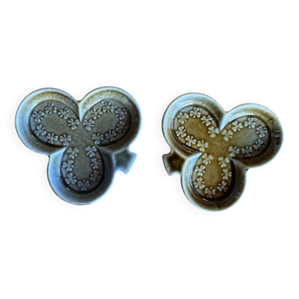 2 Wade Ireland Shamrock clover cups