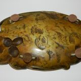 Beautiful empty cut pocket in gilded bronze, signed A Marionnet ( 1852 1910 ), in perfect condition