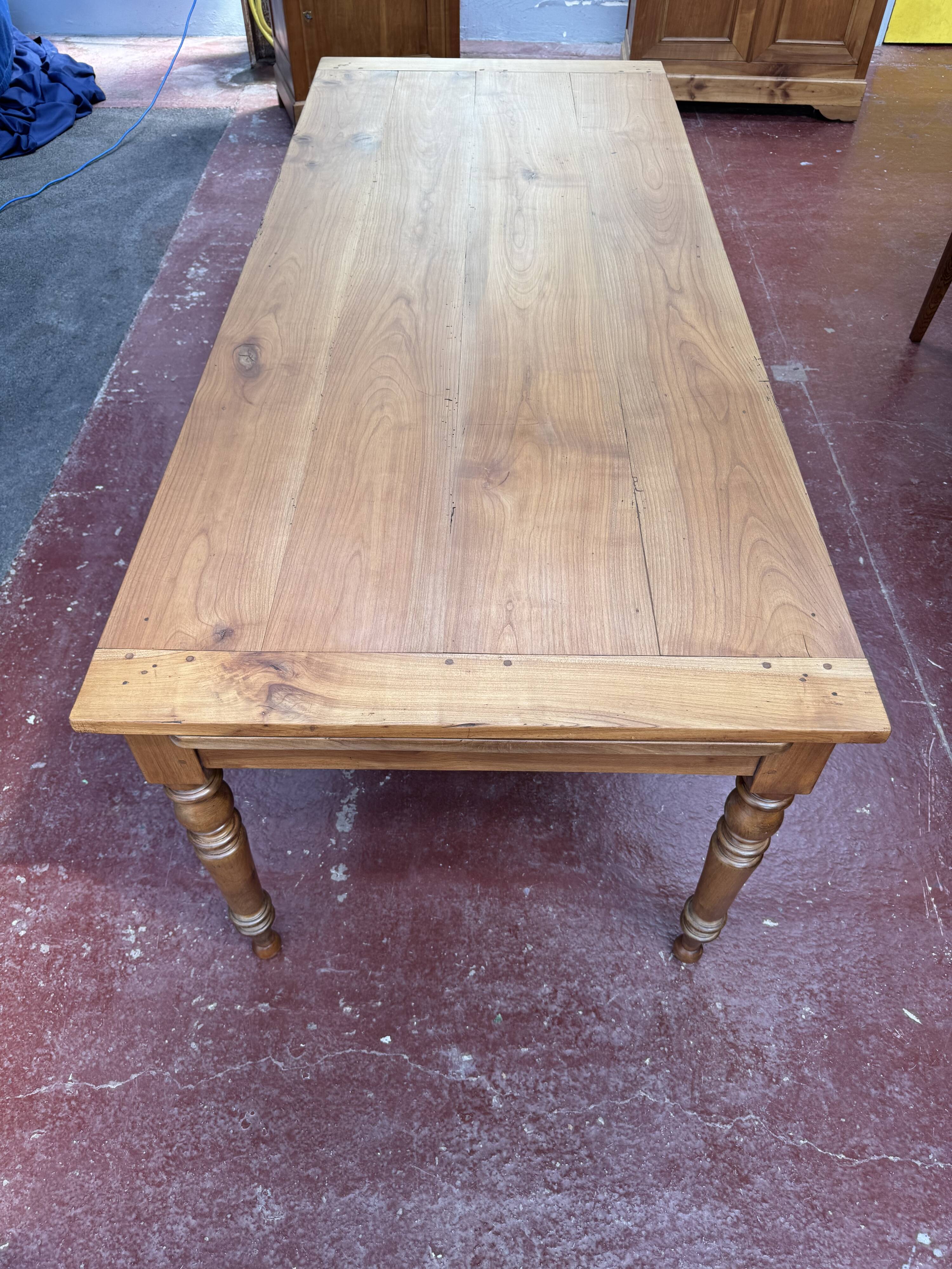 Cherry farmhouse table