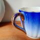 Blue cup Digoin Sarreguemines