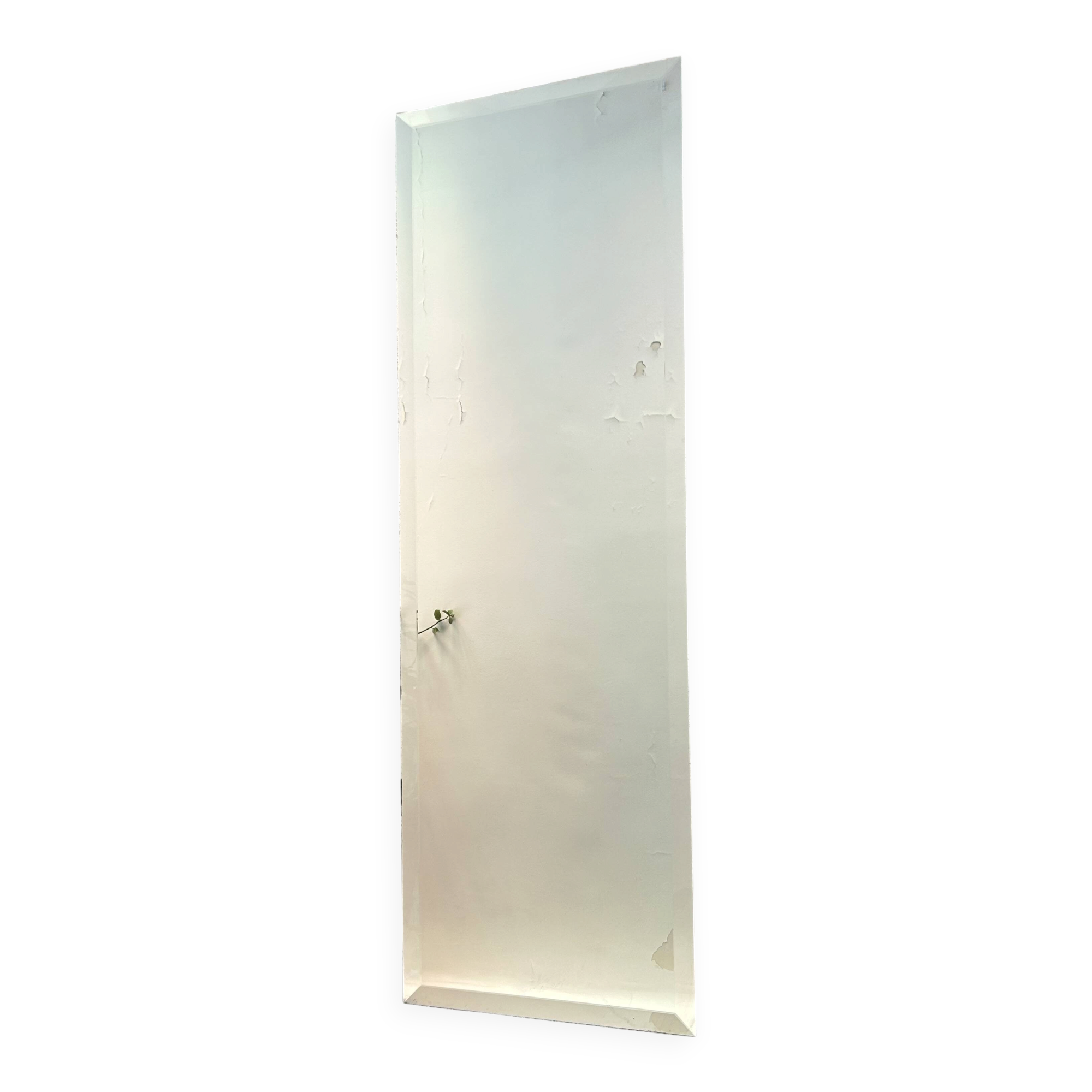 Bevelled full-length mirror, antique 45x141cm