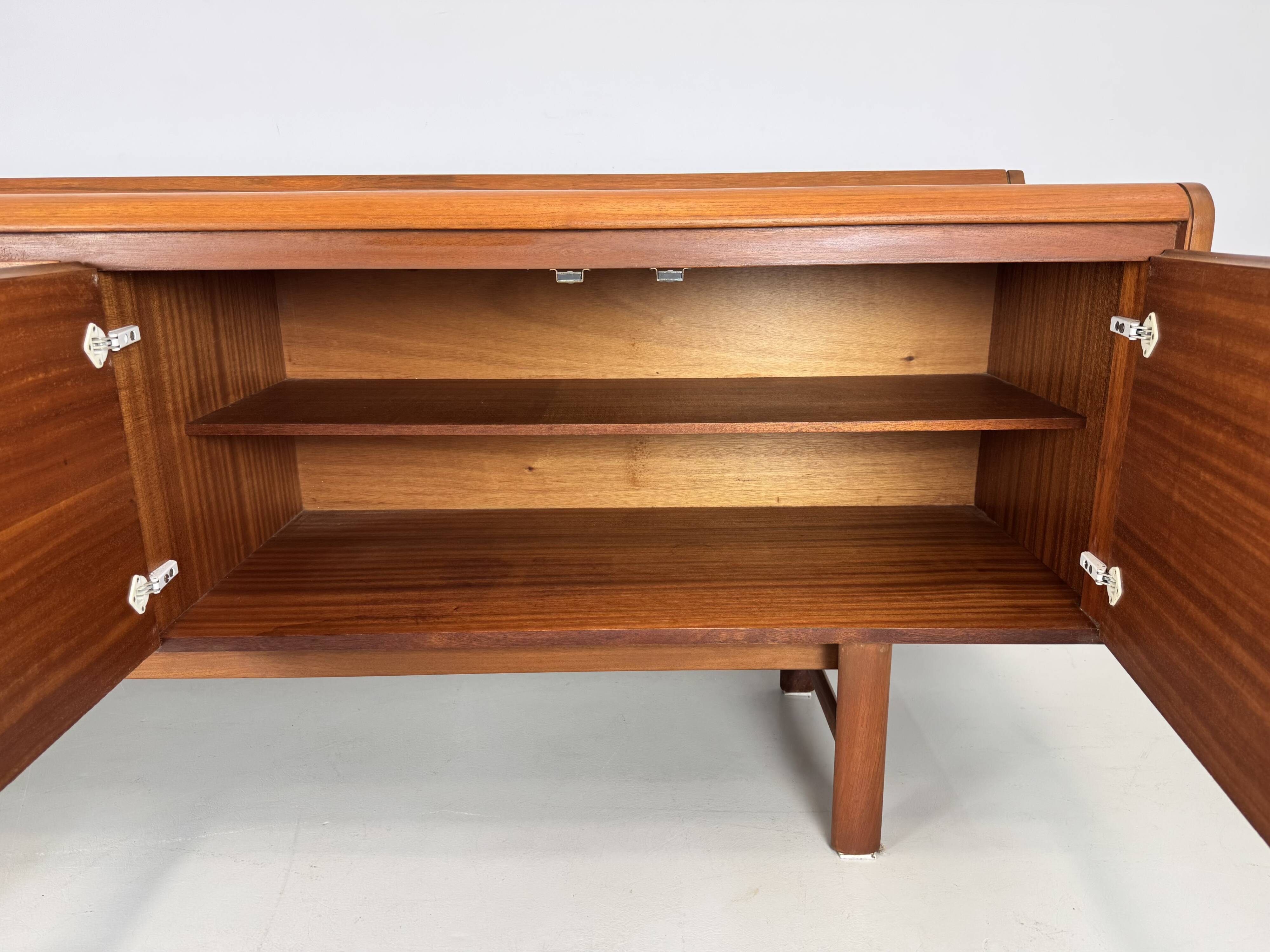 Beautiful, rare, minimalist White and Newton sideboard from the 1960s.
