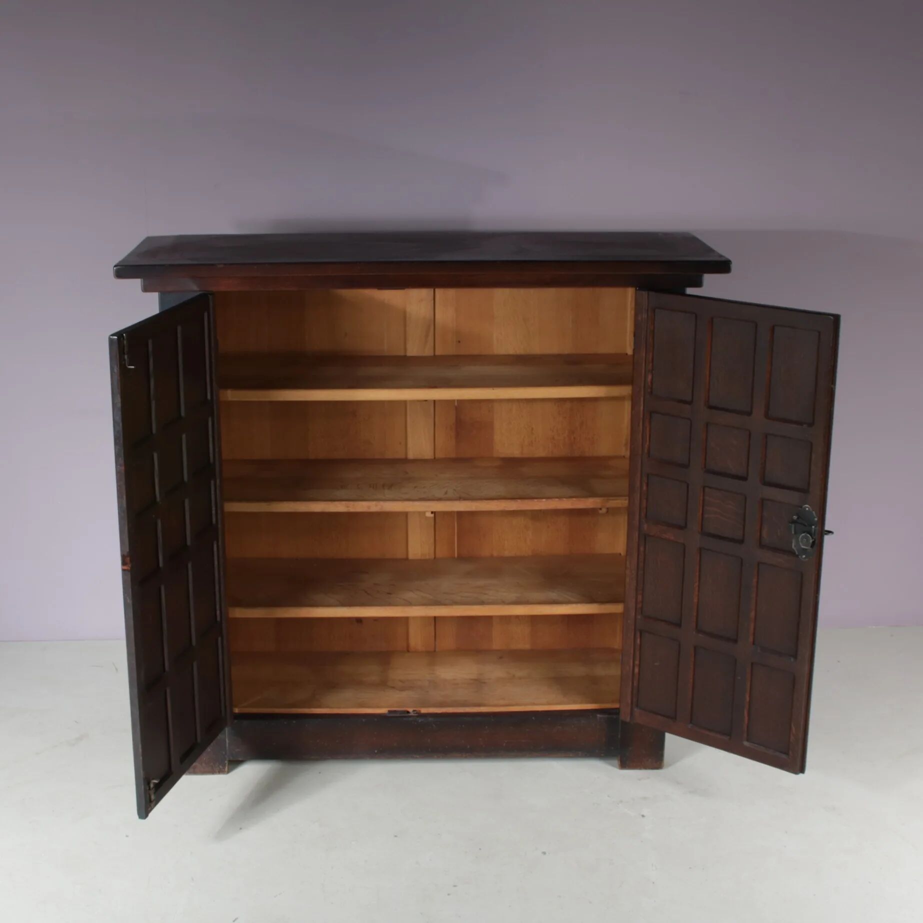 1960s Brutalist highboard cabinet from Spain