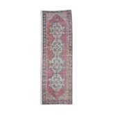 Vintage Turkish Hand-Knotted Oriental Runner 92x289
