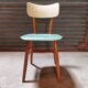 Chair ton light blue wood czech republic 1960
