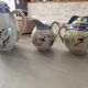 Vintage fine porcelain café/tea service from Japan - Bird decoration