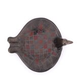 Black ceramic bird-shaped pocket tray, Mexico 1970s