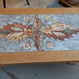 Wood and ceramic coffee table