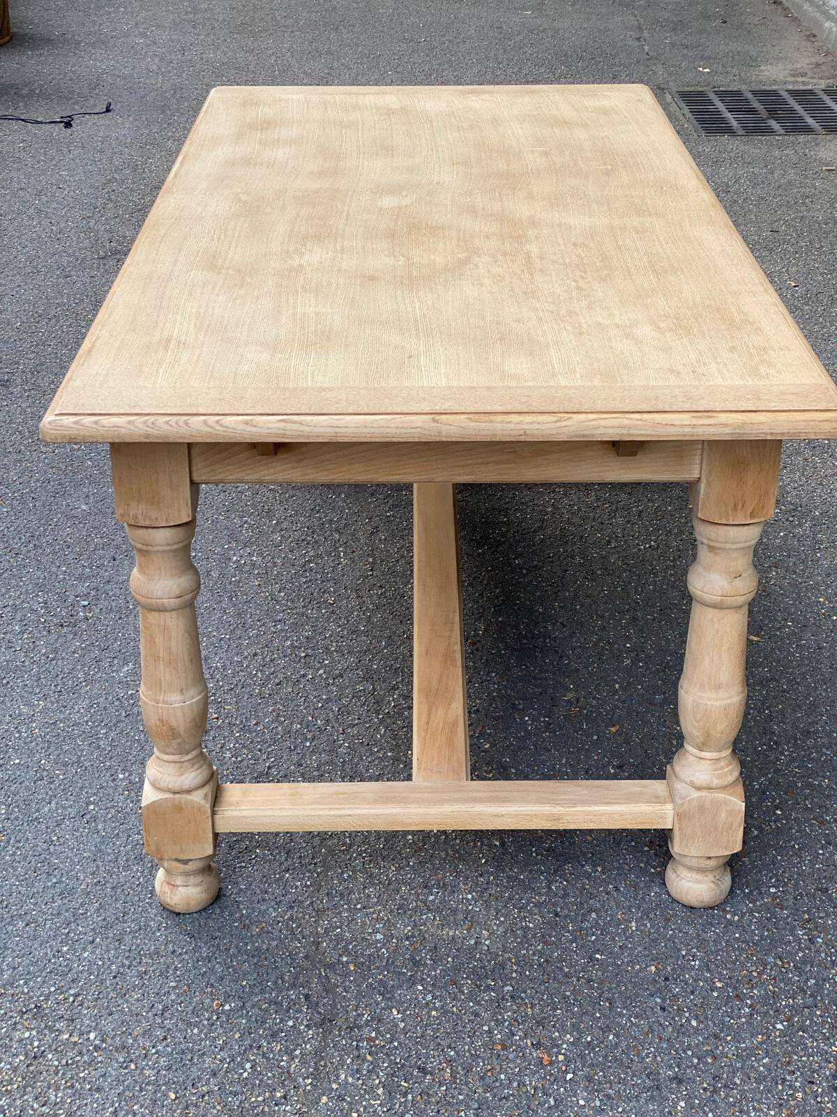 Table à manger de ferme extensible rénovée en bois 260cm