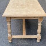 Table à manger de ferme extensible rénovée en bois 260cm