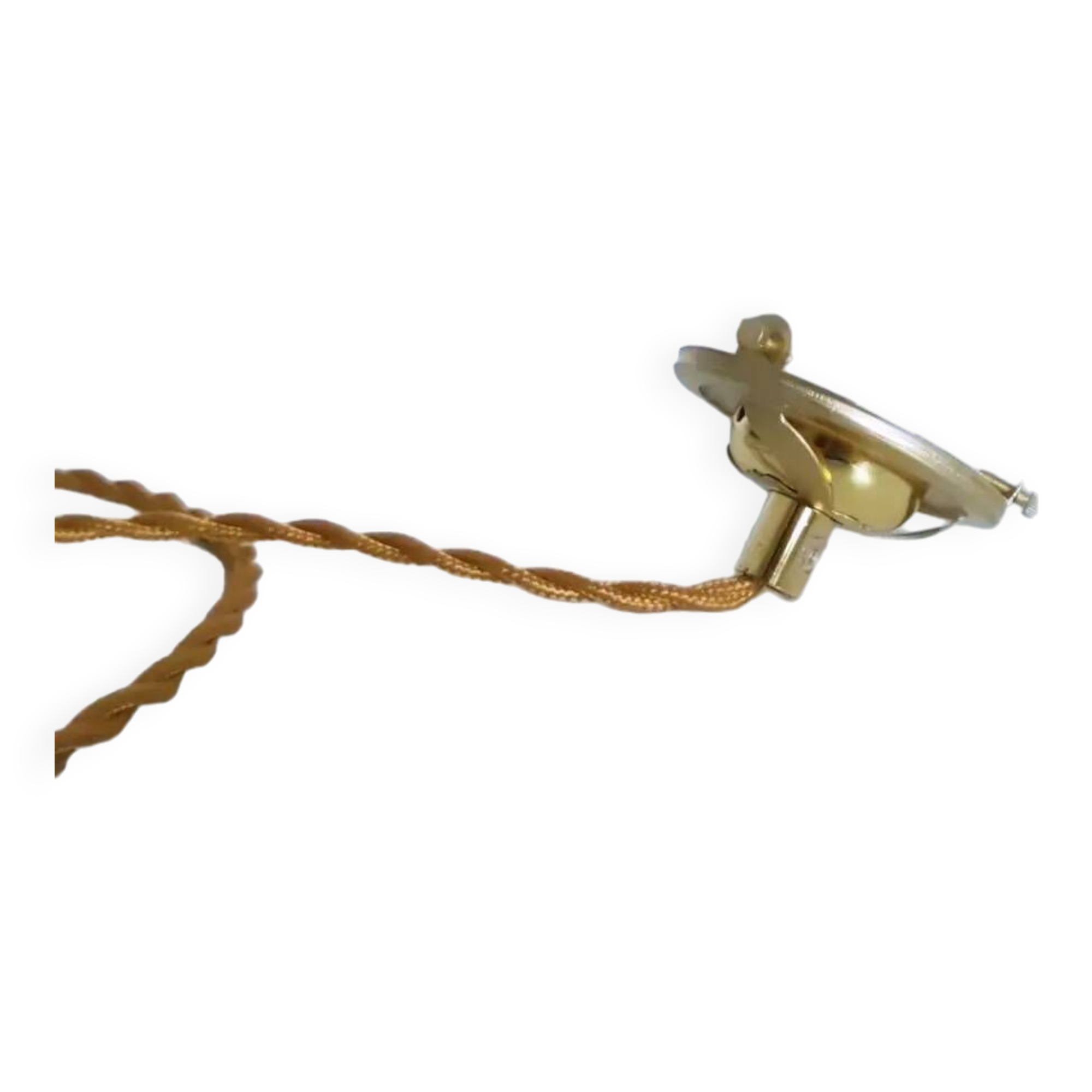 Wavy white opaline pendant light 1960 1970