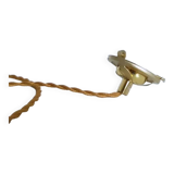 Wavy white opaline pendant light 1960 1970