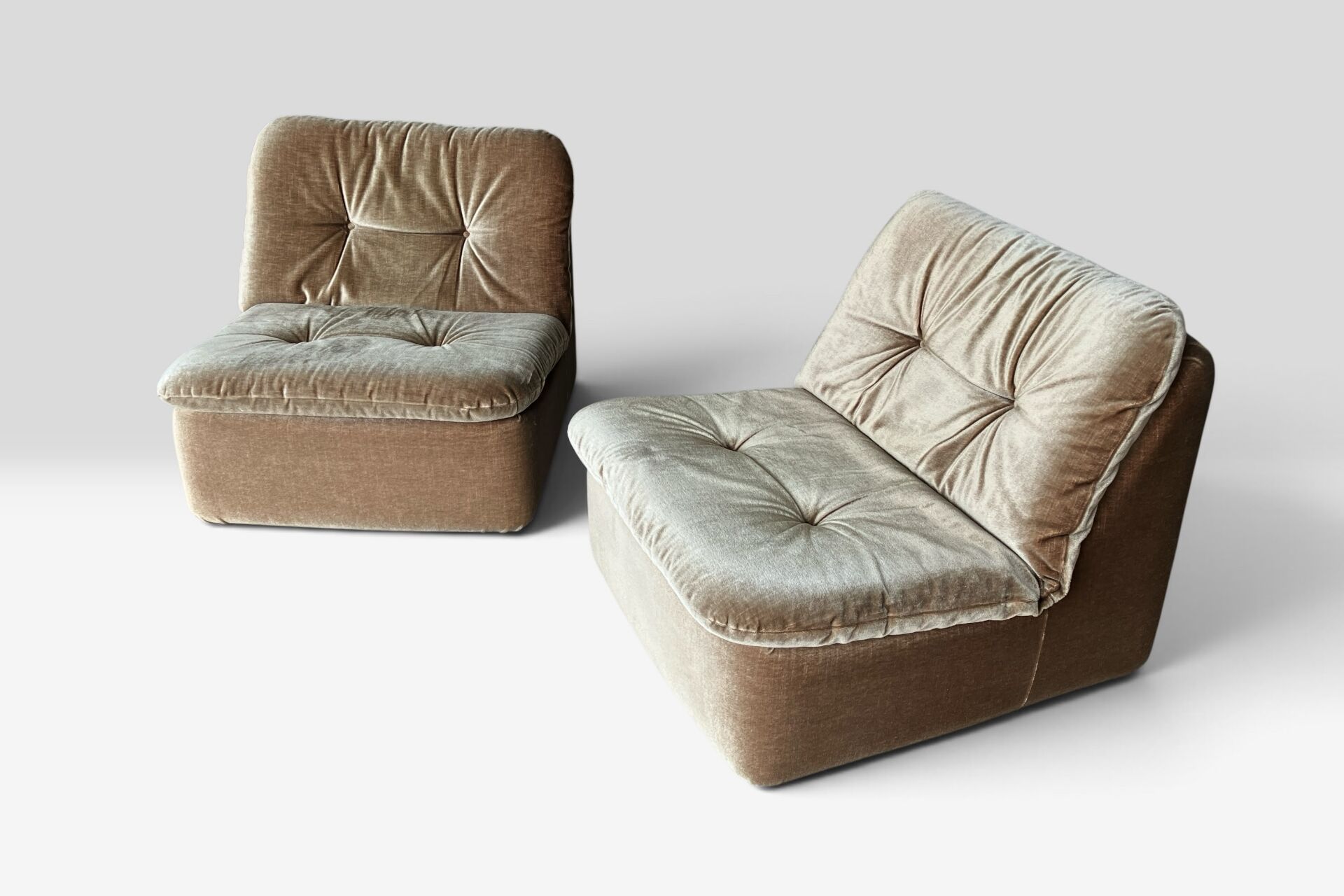 2 fauteuils vintage Cor "Ambo" verts de Jo Otterpohl