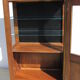 Louis Philippe showcase in solid walnut