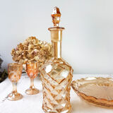 Amber glass liquor service