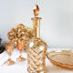 Amber glass liquor service