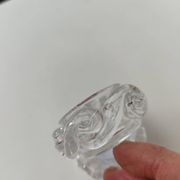 Pair of Baccarat crystal salt shakers, Aladdin model.