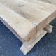 Large stripped solid oak monastery table – 200 cm
