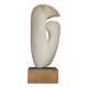 Large Abstract Alabaster Stone Sculpture. 1970s