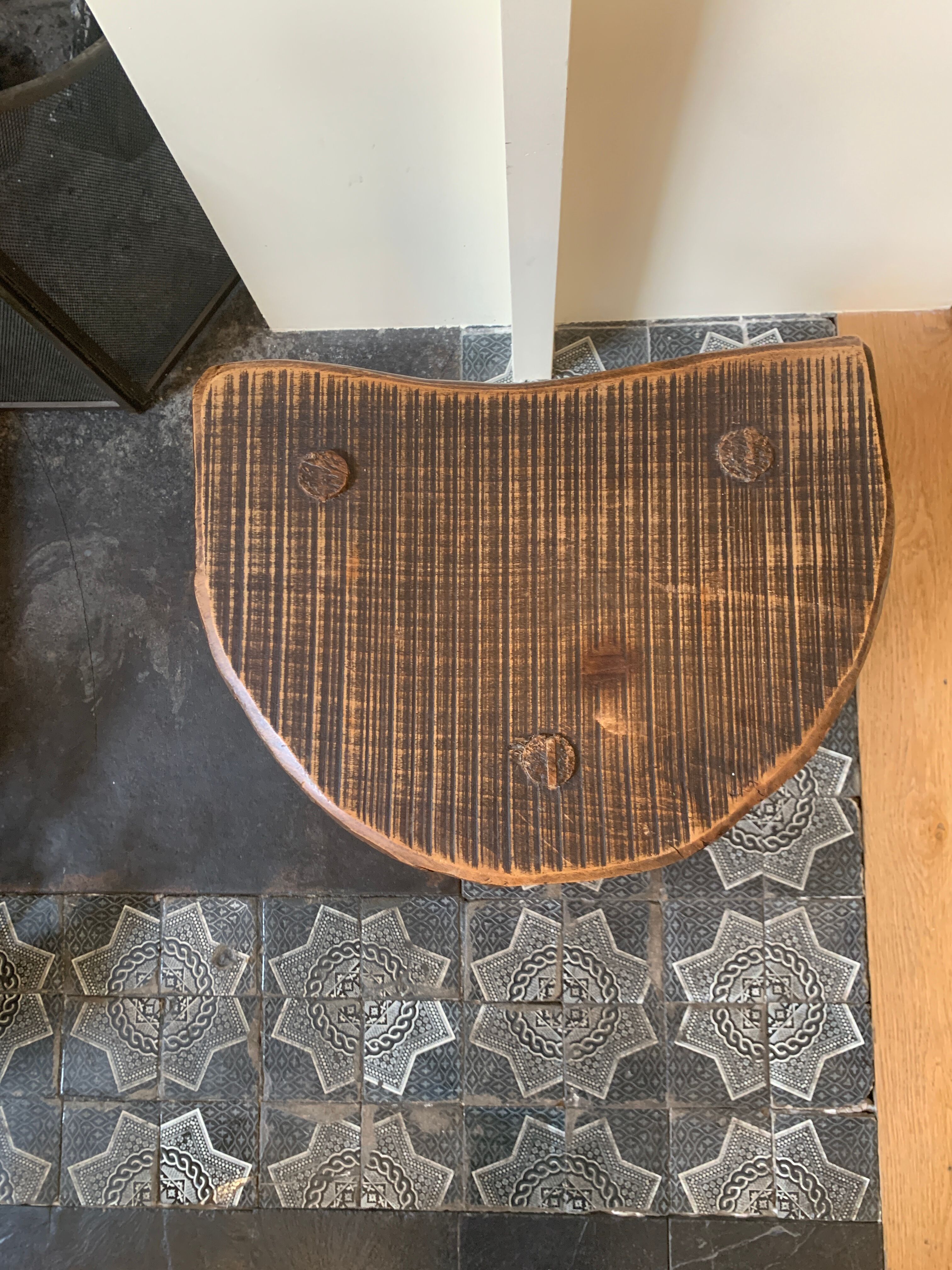 Tabouret de vacher en bois