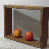 Ancient wood and steel screen