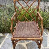 Rattan and bamboo dining room