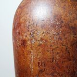 Grand vase potiche décoratif en métal vintage design minimaliste