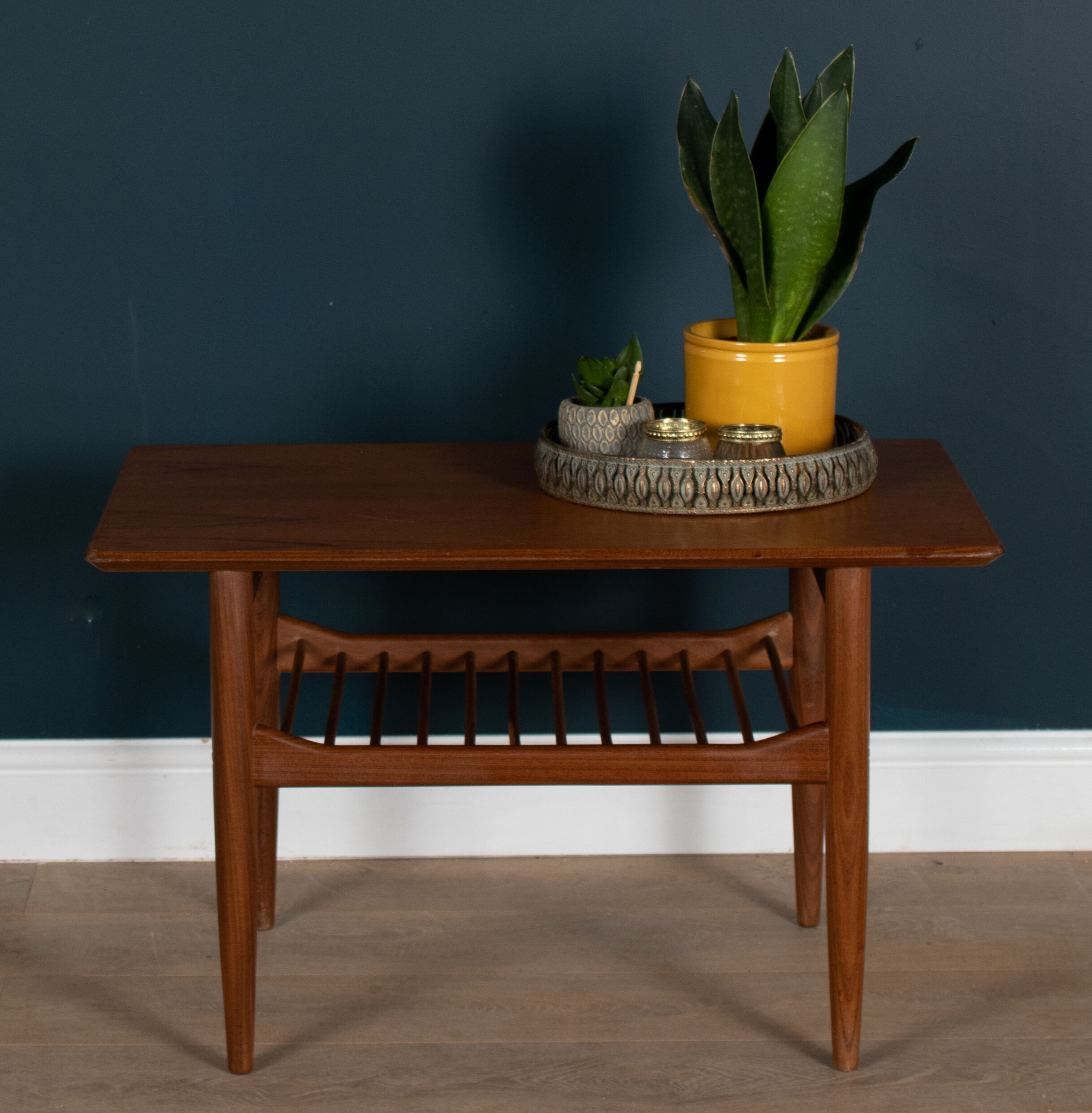 Restored Teak Retro 1960s Lamp Table G Plan By LB Kofod Larsen