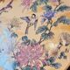 Vintage Japanese decorative plate with chrysanthemum and bird patterns.