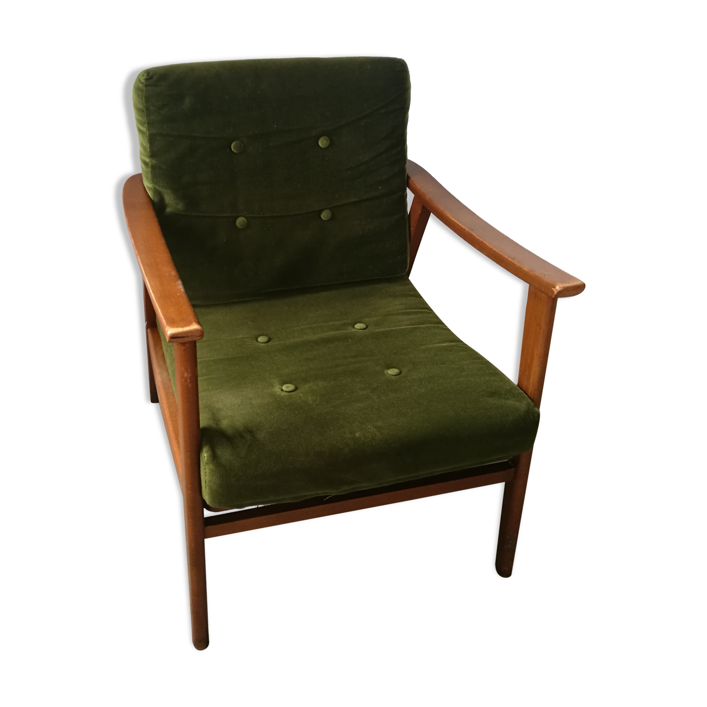 Vintage armchair with Scandinavian shapes