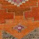 Orange & Pink Oushak Runner Rug, 103x325Cm
