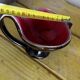 West Germany valet tray - Freeform, iridescent brown and red - 1960s