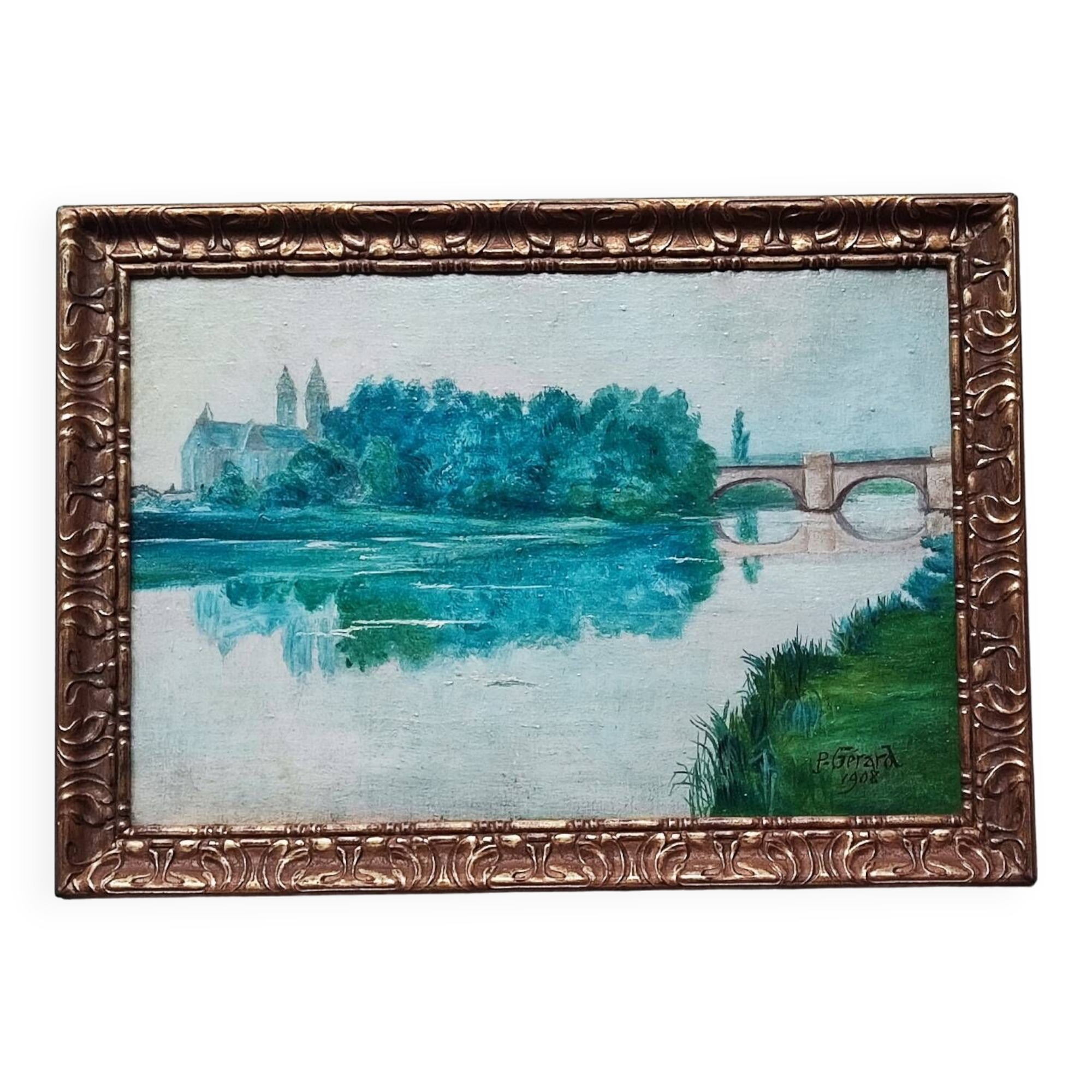 Peinture à l'huile de P. Gérard