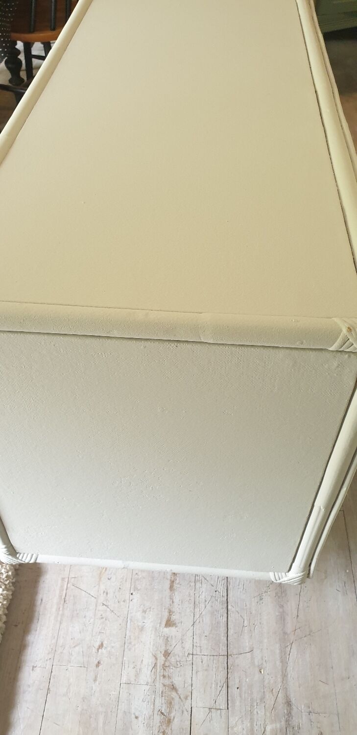 Rattan and bamboo chest of drawers