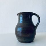 Old stoneware pitcher signed Fontgombault