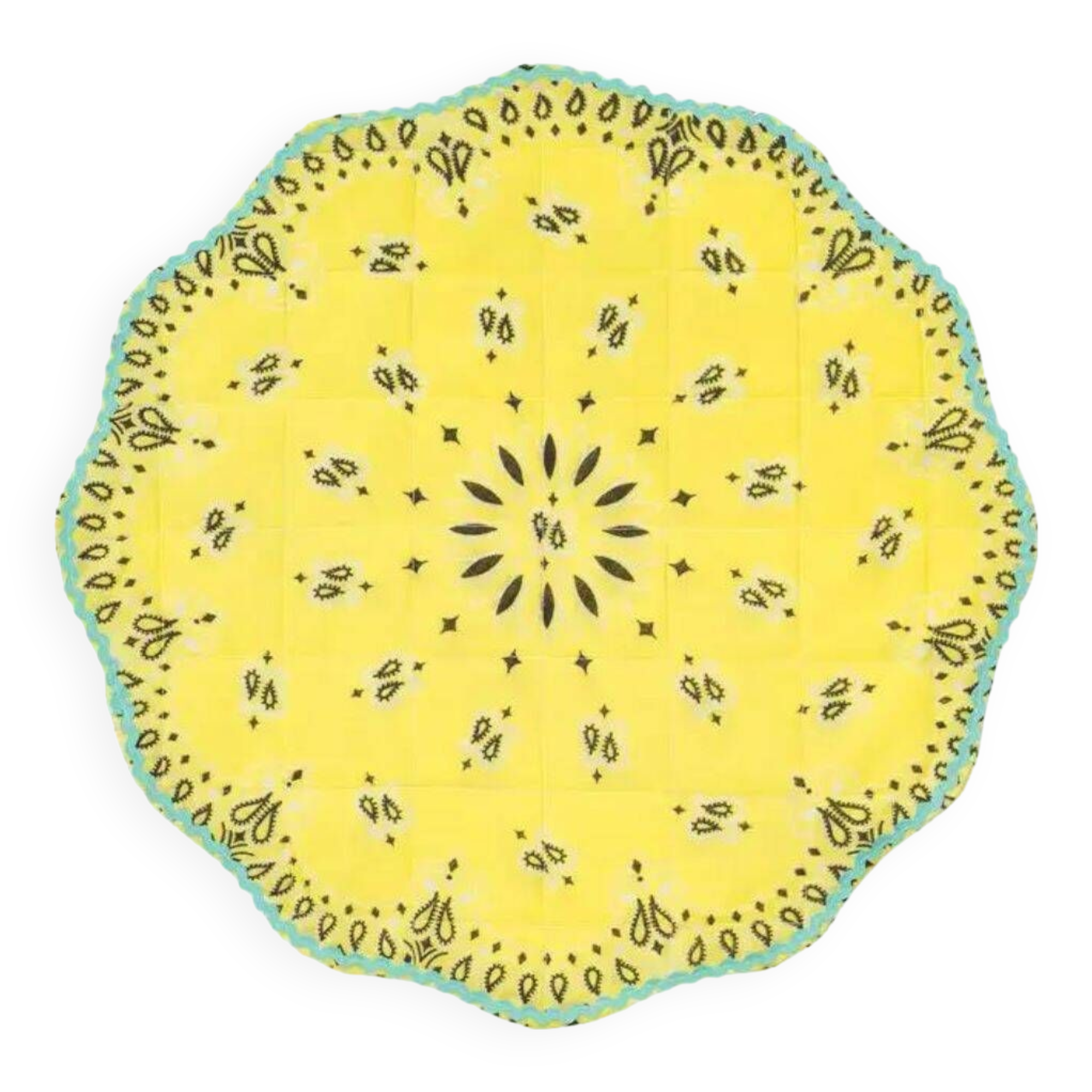 Bandana placemat - pale yellow