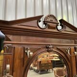Walnut wardrobe Napoleon III style