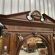 Walnut wardrobe Napoleon III style