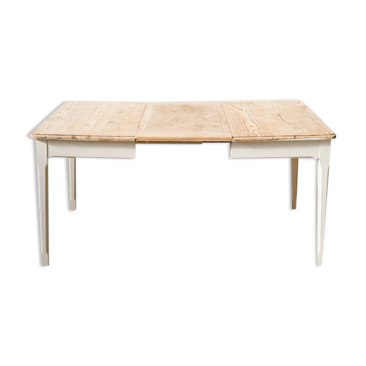 Wooden farmhouse table – cream foot