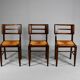 Suite de 3 chaises de Pierre Cruège datant des années 1950.