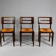 Suite de 3 chaises de Pierre Cruège datant des années 1950.