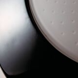 Metal and glass ceiling lamp