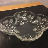 Plat en verre motif fruits