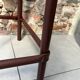 Wooden and metal workshop stool