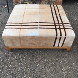 Pouf en peau