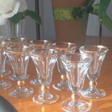 Verres à liqueur en verre épais
