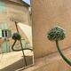 Vintage beveled mirror