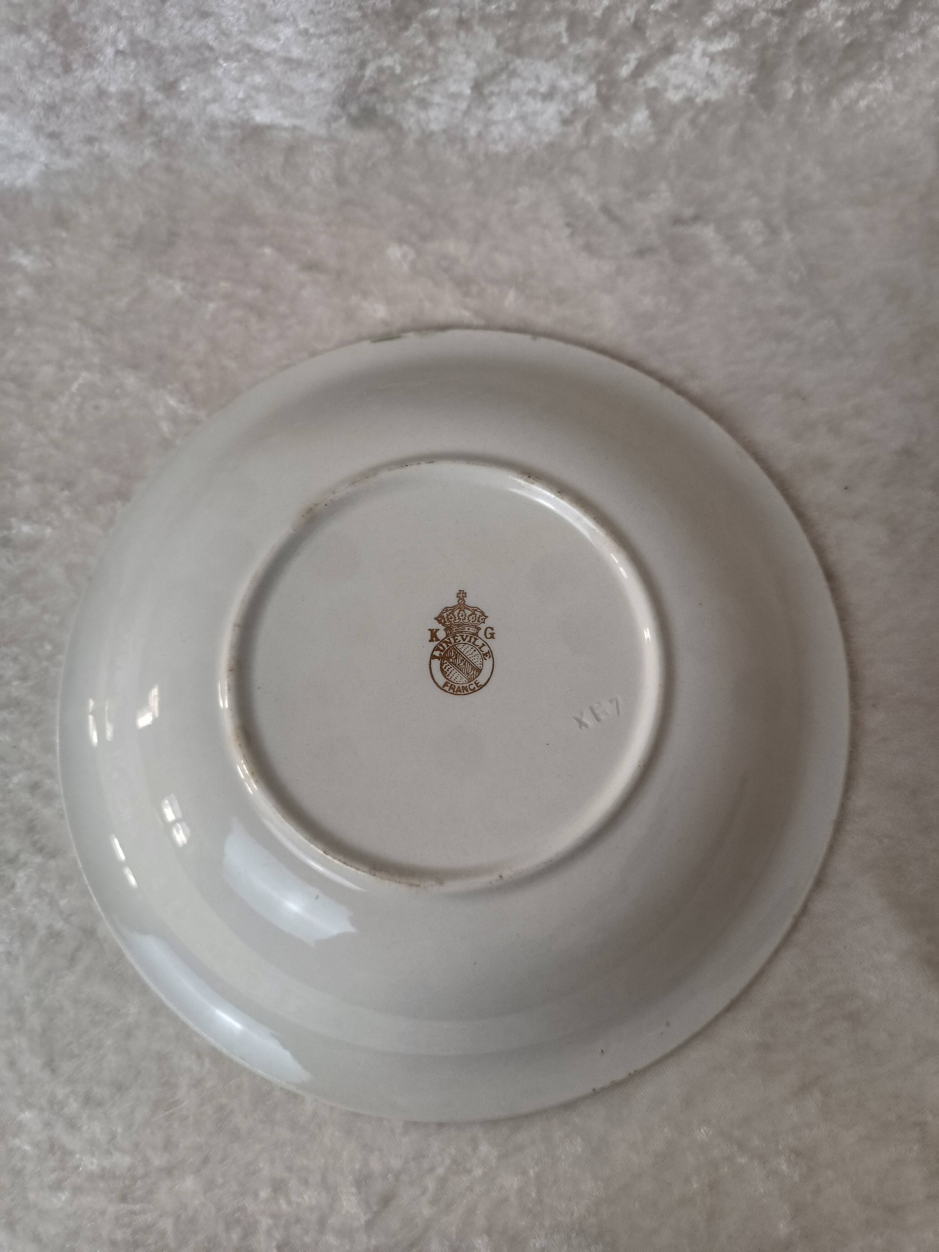 Lunéville flowers deep plate